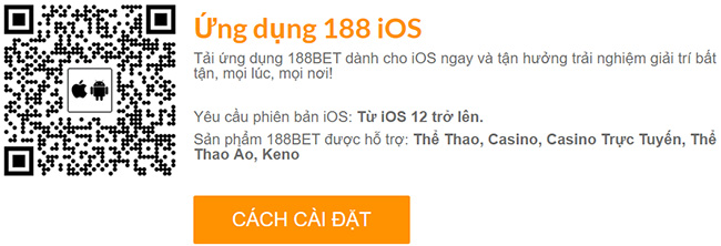 Hướng dẫn tải app 188bet cho IOS
